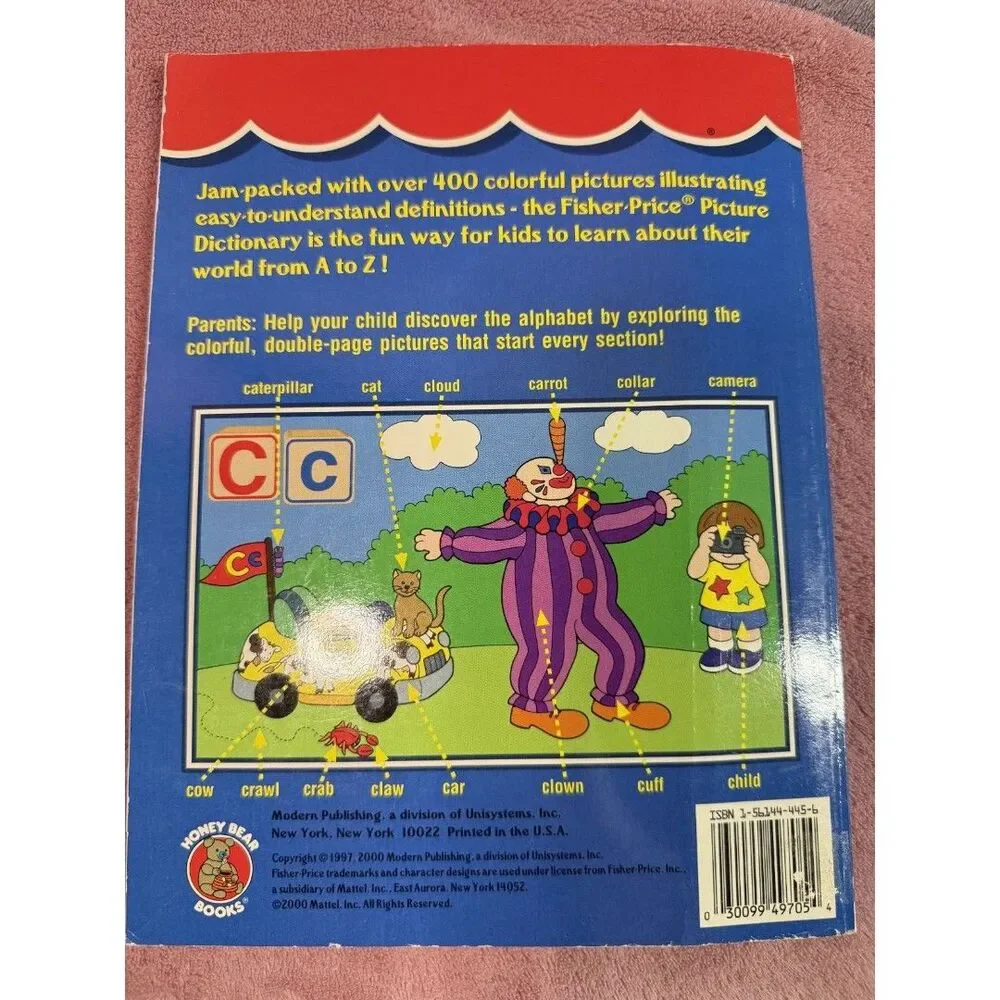 Fisher Price Little People Kindergarten Workbooks, dictionary--Lot Of 5 NEW